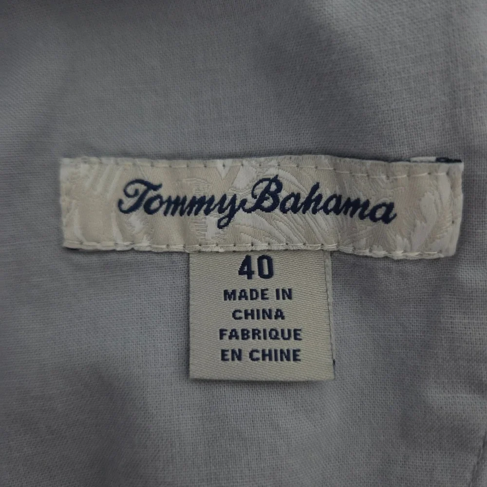 Tommy Bahama‎ Shorts Grey Silk Cotton Casual Mens Size 40